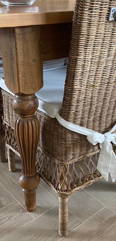 Mooie geloogd grenen eettafel t.e.a.b., Ophalen, 100 tot 150 cm, 50 tot 100 cm, Vier personen