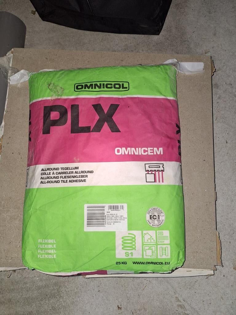 Omnicol PLX Tegellijm - 25 kg, Ophalen, Overige materialen, Overige typen, Nieuw