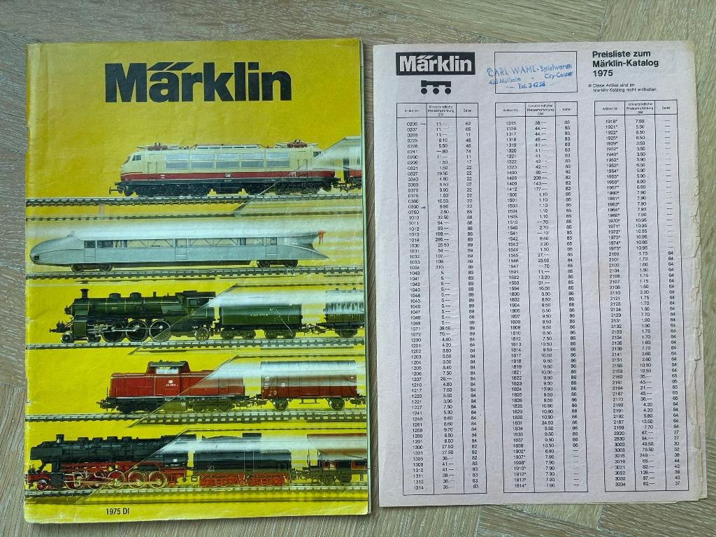 Märklin catalogus 1975, Hobby en Vrije tijd, Wisselstroom, Gebruikt, Analoog, Märklin