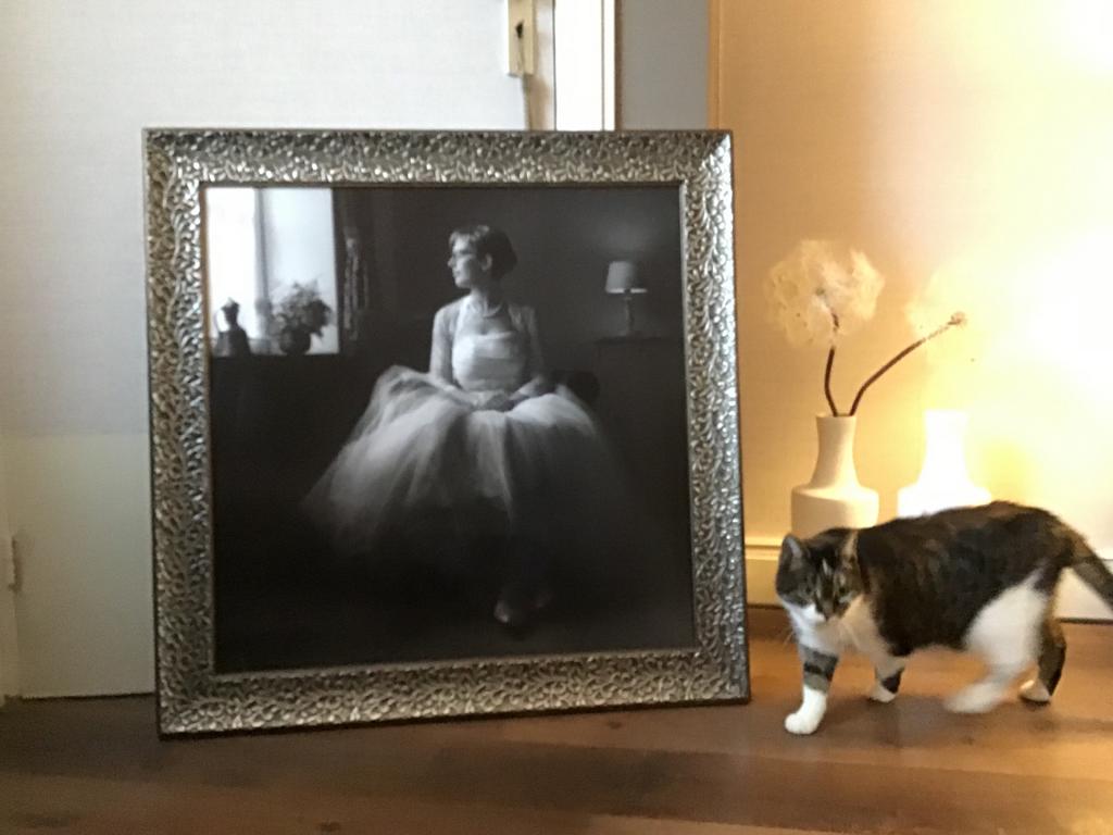 Fotolijst met museumglas, 85x85 cm, Ophalen of Verzenden, Zo goed als nieuw, 75 tot 100 cm, 75 cm of meer