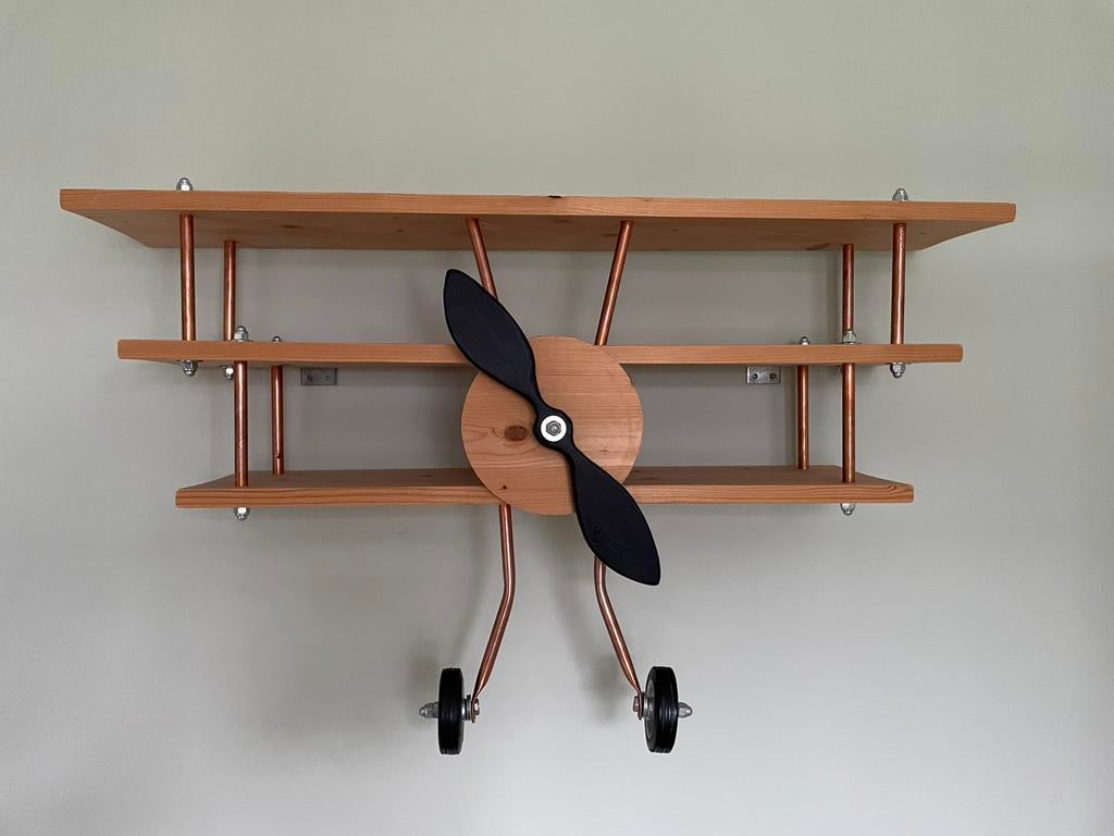 Vliegtuig decoratie kinderkamer, Ophalen, Zo goed als nieuw