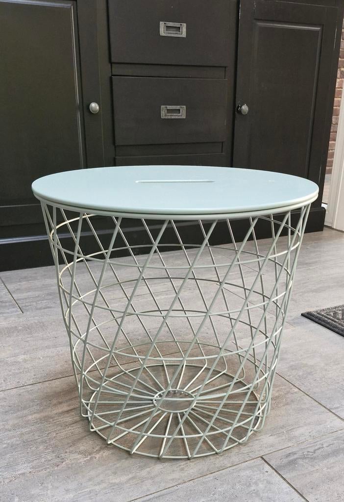 Kvistbro Bijzettafel - Lichtblauw, Huis en Inrichting, Ophalen, Minder dan 45 cm, Minder dan 55 cm, Metaal of Aluminium