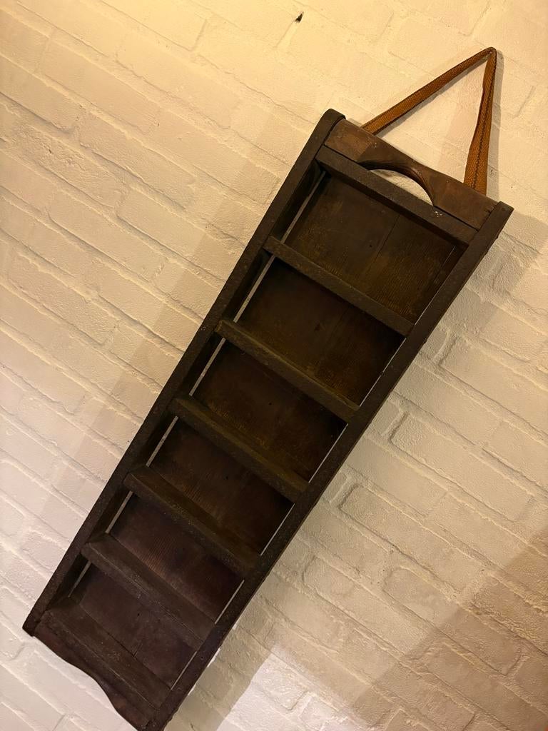 Oude Twentse letterbak baksteen zwaar hout mal vintage, Huis en Inrichting, Ophalen, Gebruikt