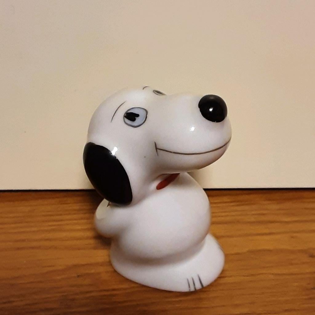 Vintage Snoopy beeldje van porcelein, Ophalen of Verzenden