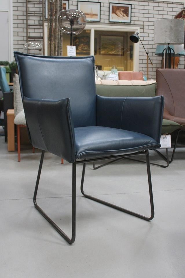 5 x luxe eetkamerstoel SANNE Jess design 4 kleuren leer stof, Ophalen, Overige kleuren, Leer, Zo goed als nieuw