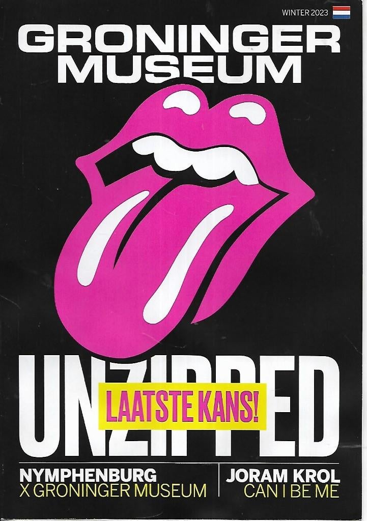 Rolling Stones - Folder Groninger museum, Ophalen of Verzenden, Zo goed als nieuw, Poster, Artwork of Schilderij