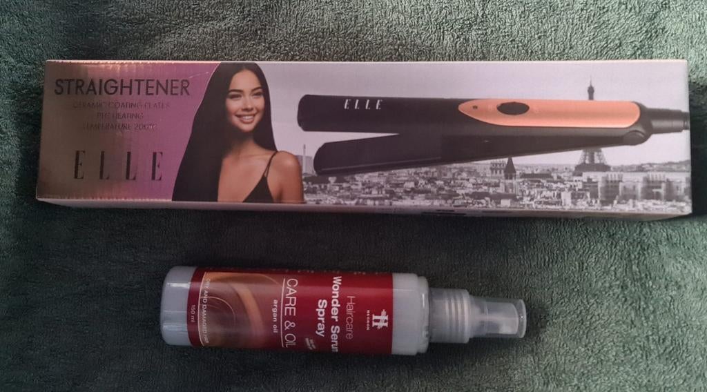 Nieuwe Elle Stijltang + Hebron Wonder Serum Spray., Ophalen of Verzenden, Nieuw, Krultang of Stijltang