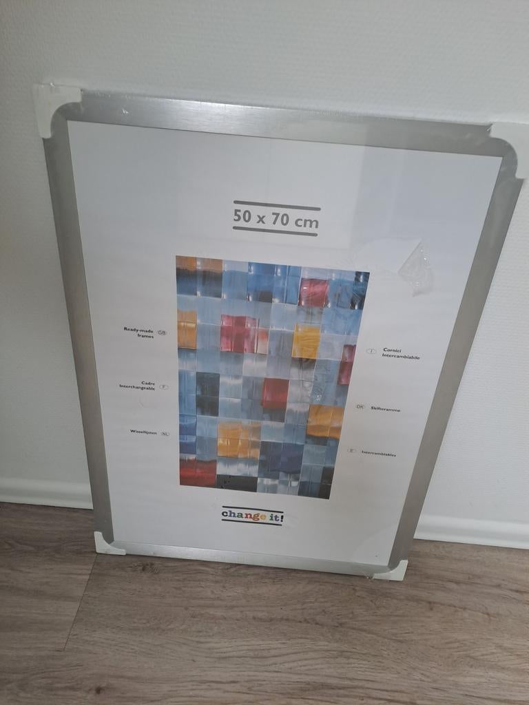 Wissellijst 50x70 cm, nieuw, Ophalen, 50 tot 75 cm, Metaal of Aluminium, Nieuw