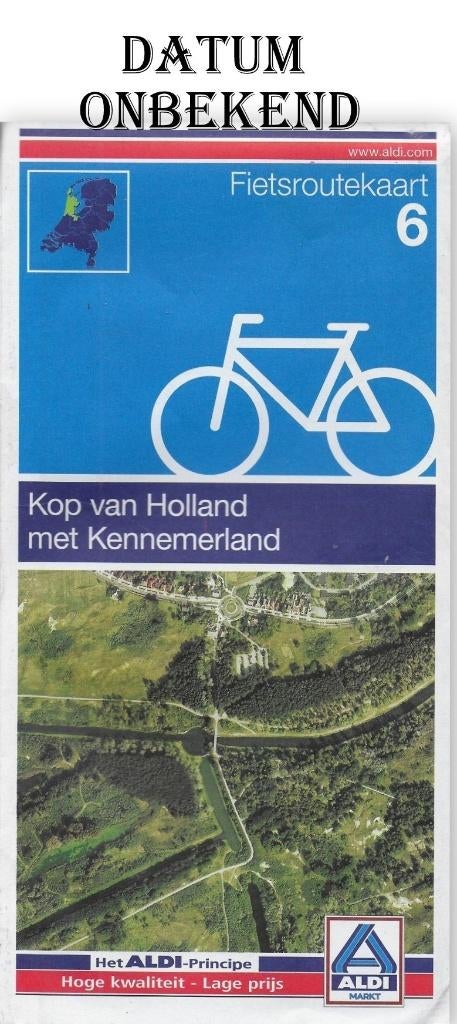 pl16- Aldi Plattegrond Kop van Holland en Kennemerland, Boeken, Atlassen en Landkaarten, Gelezen, Ophalen of Verzenden, Landkaart