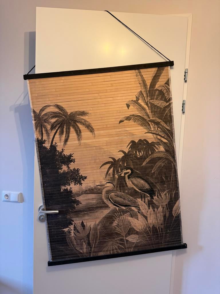 By-Boo Miyagi Jungle Bamboe Wanddecoratie, Huis en Inrichting, Woonaccessoires | Wanddecoraties, Ophalen of Verzenden, Nieuw