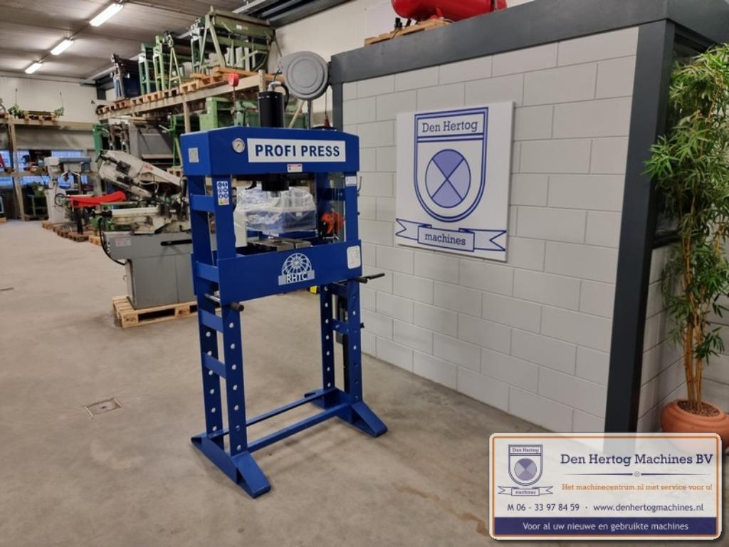 Werkplaatspers 50ton hand voet bediening lagerpers richtpers, Ophalen, Zo goed als nieuw