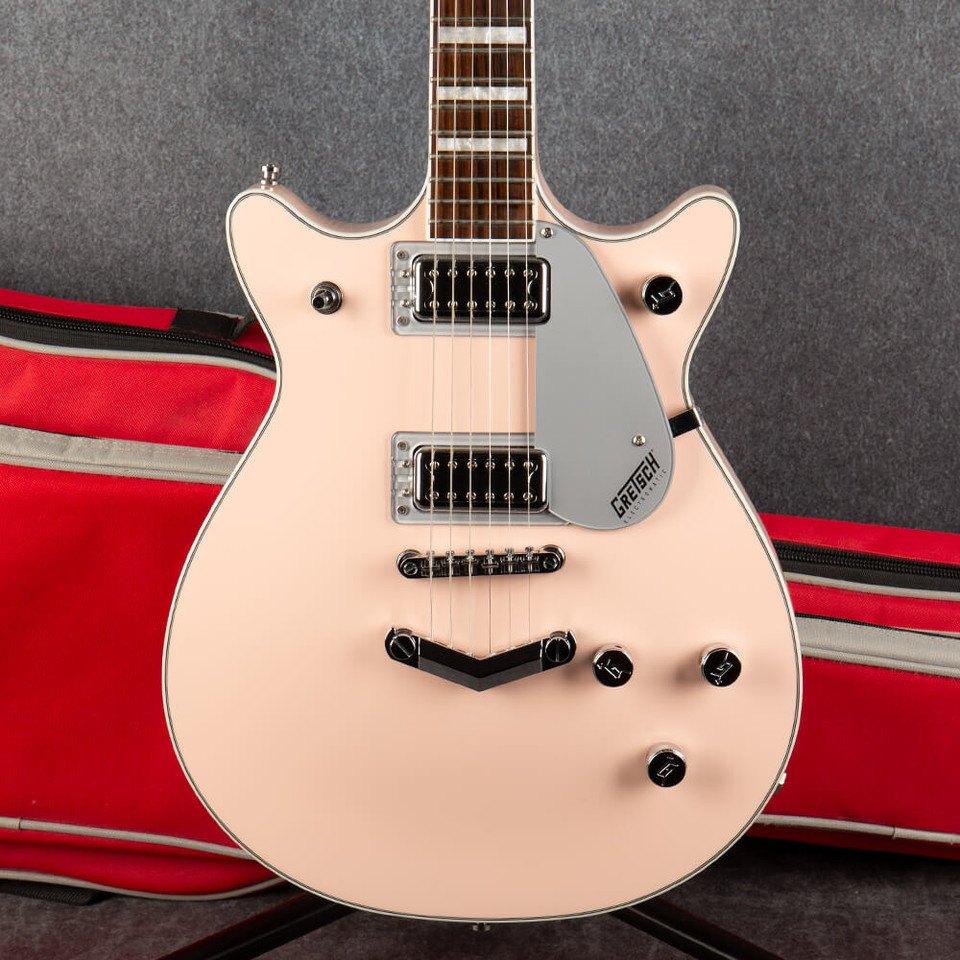 GEZOCHT Gretsch G5232 Electromatic Double Jet FT Shell Pink, Ophalen of Verzenden, Gebruikt, Solid body, Overige merken