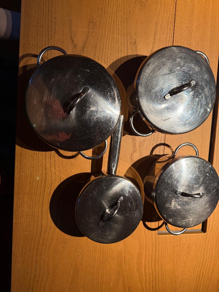 SIGG (Switzerland) pannenset, Ophalen, Gebruikt, Rvs, Pannenset