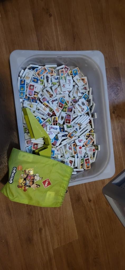 Grote C1000 Domino Set met Kinderprogramma Afbeeldingen, Vijf spelers of meer, Ophalen, Gebruikt, C1000
