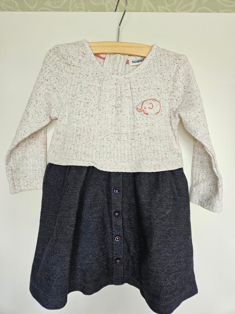 Noukie's maat 86 jurkje olifantje, Ophalen of Verzenden, Zo goed als nieuw, Meisje, Jurkje of Rokje