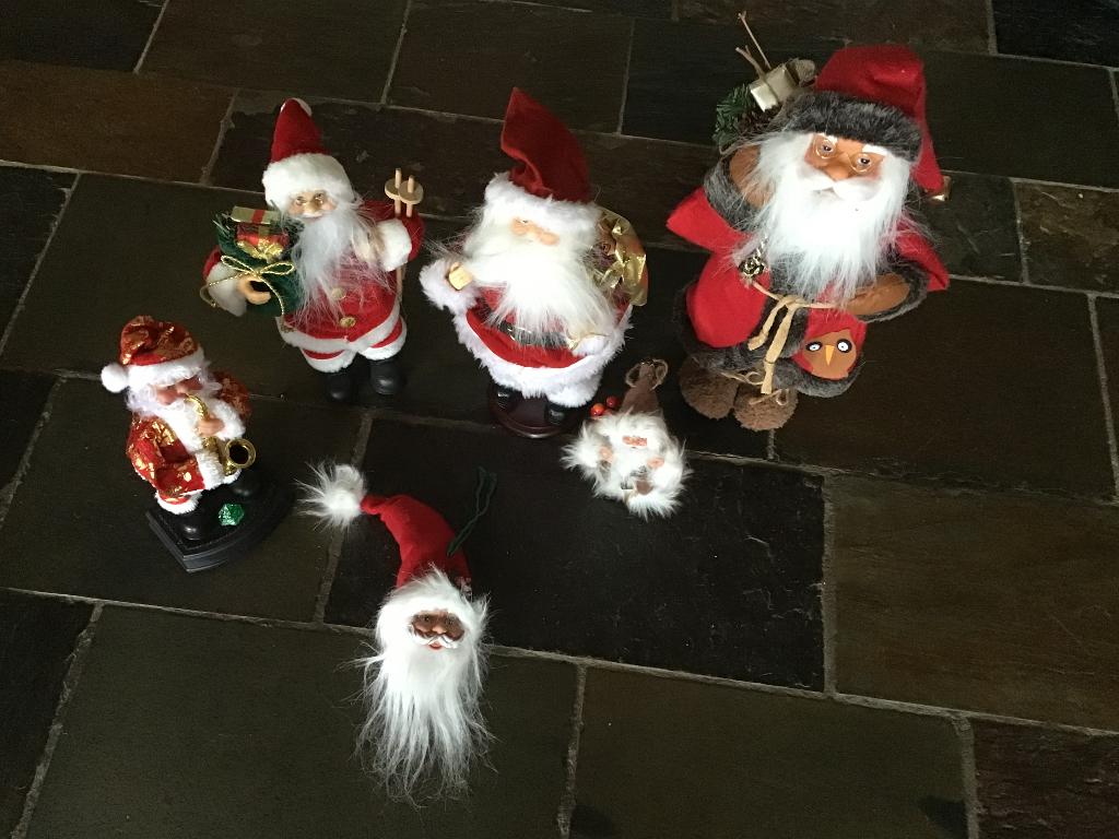 kerstmannen, 6 stuks in diverse uitvoeringen, Diversen, Kerst, Ophalen of Verzenden, Zo goed als nieuw