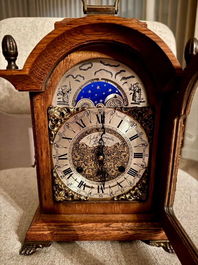 Antieke John Thomas London Tafelklok, Antiek en Kunst, Antiek | Klokken, Ophalen