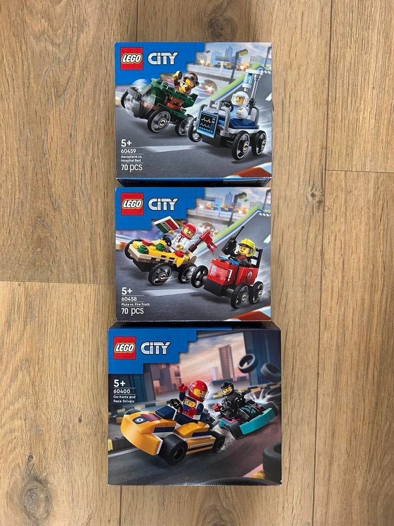 🆕 “NIEUW” LEGO City Raceauto Bundle (60400 / 60458 / 60459), Kinderen en Baby's, Speelgoed | Duplo en Lego, Nieuw, Lego, Complete set