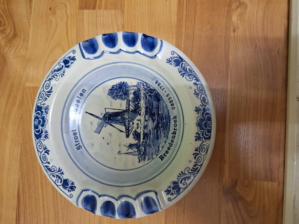 Delfts Blauw Wandbord Breedenbroek, Ophalen of Verzenden