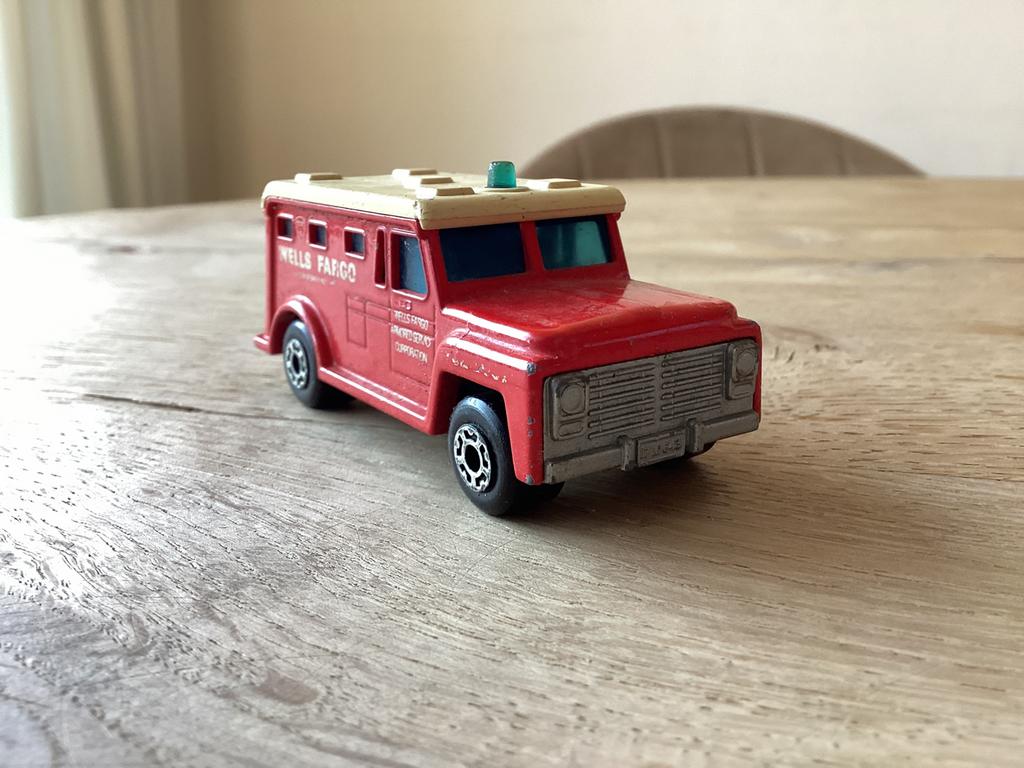 Matchbox No. 69 Armored Truck – Wells Fargo  (1978), Ophalen of Verzenden, Gebruikt, Auto