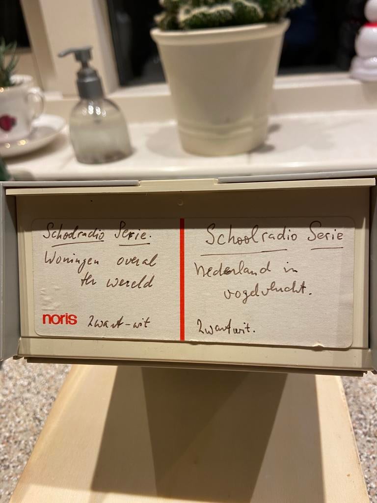 2 x diaserie Schoolradio, Ophalen of Verzenden, Gebruikt