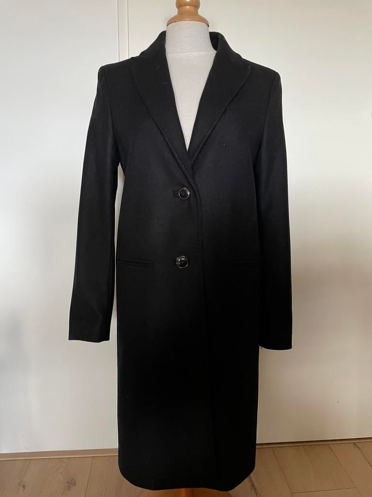 Zwarte wollen jas nieuw Cinque m 36 nwprijs 300 E, Verzenden, Nieuw, Maat 36 (S), Zwart