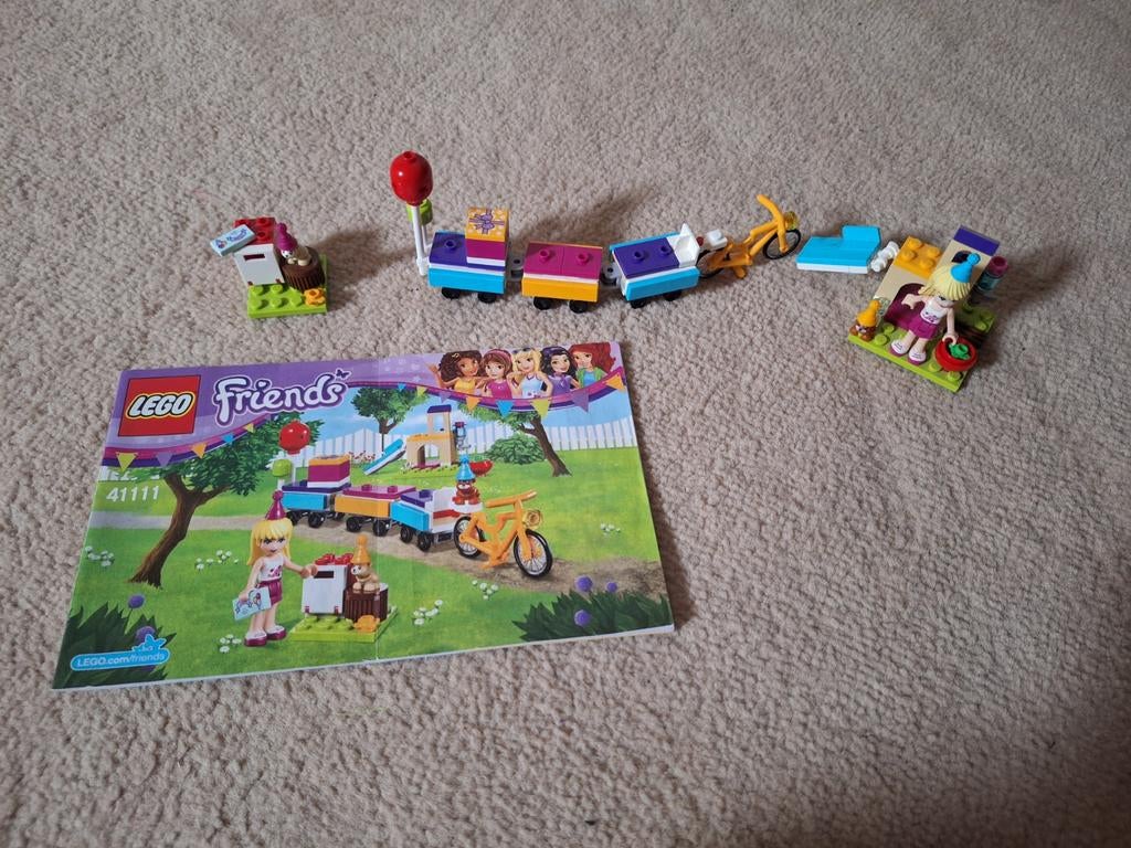 Lego Friends 41111 Verjaardagstrein - Complete Set, Ophalen of Verzenden, Zo goed als nieuw, Complete set, Lego