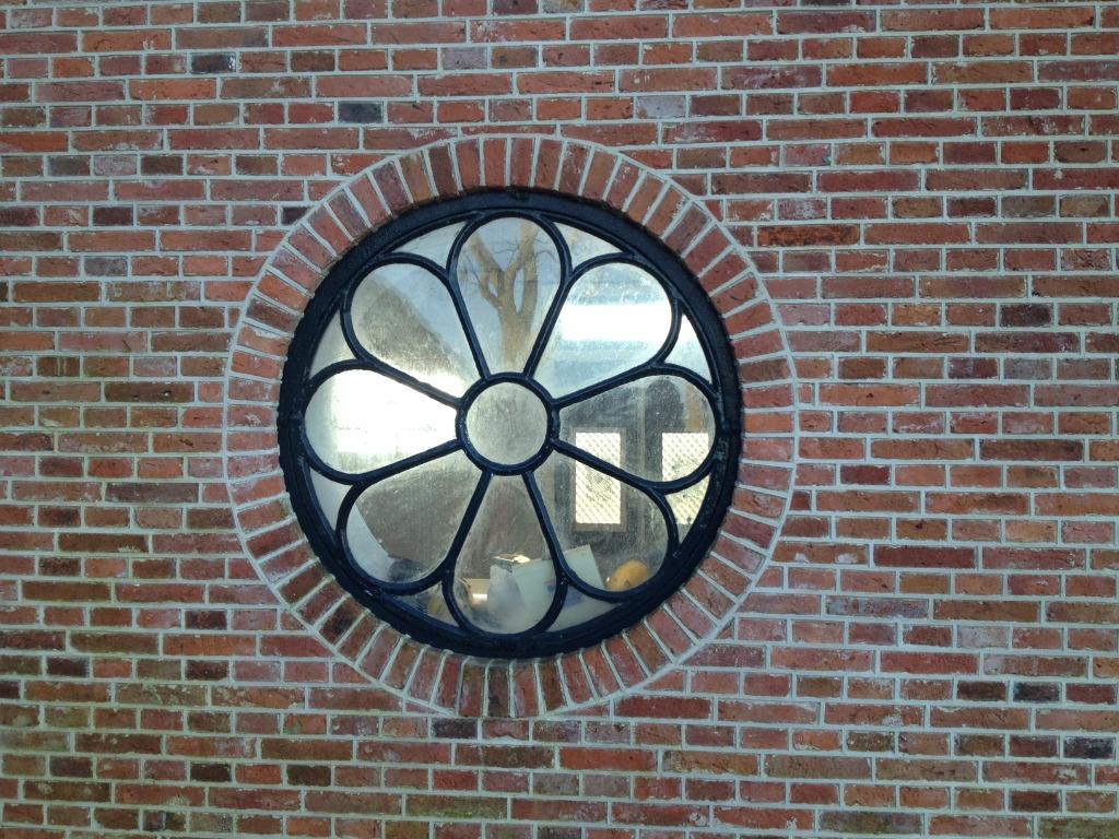 Partijen antieke Friese rode steen handvorm.