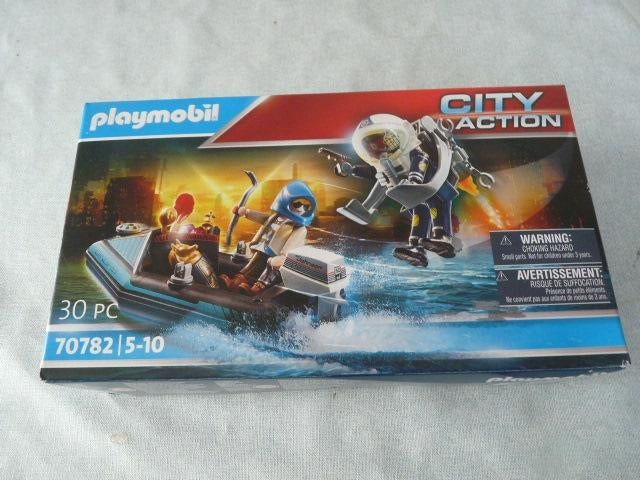City Action - Politie jetpack - 70782 Playmobil Nieuw, Ophalen of Verzenden, Nieuw, Complete set
