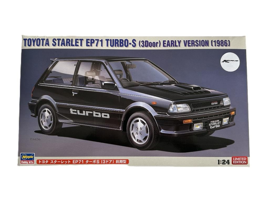 Hasegawa 1/24 Toyota Starlet EP71 Turbo S HAS-20687, Overige merken, Auto, Groter dan 1:32, Nieuw
