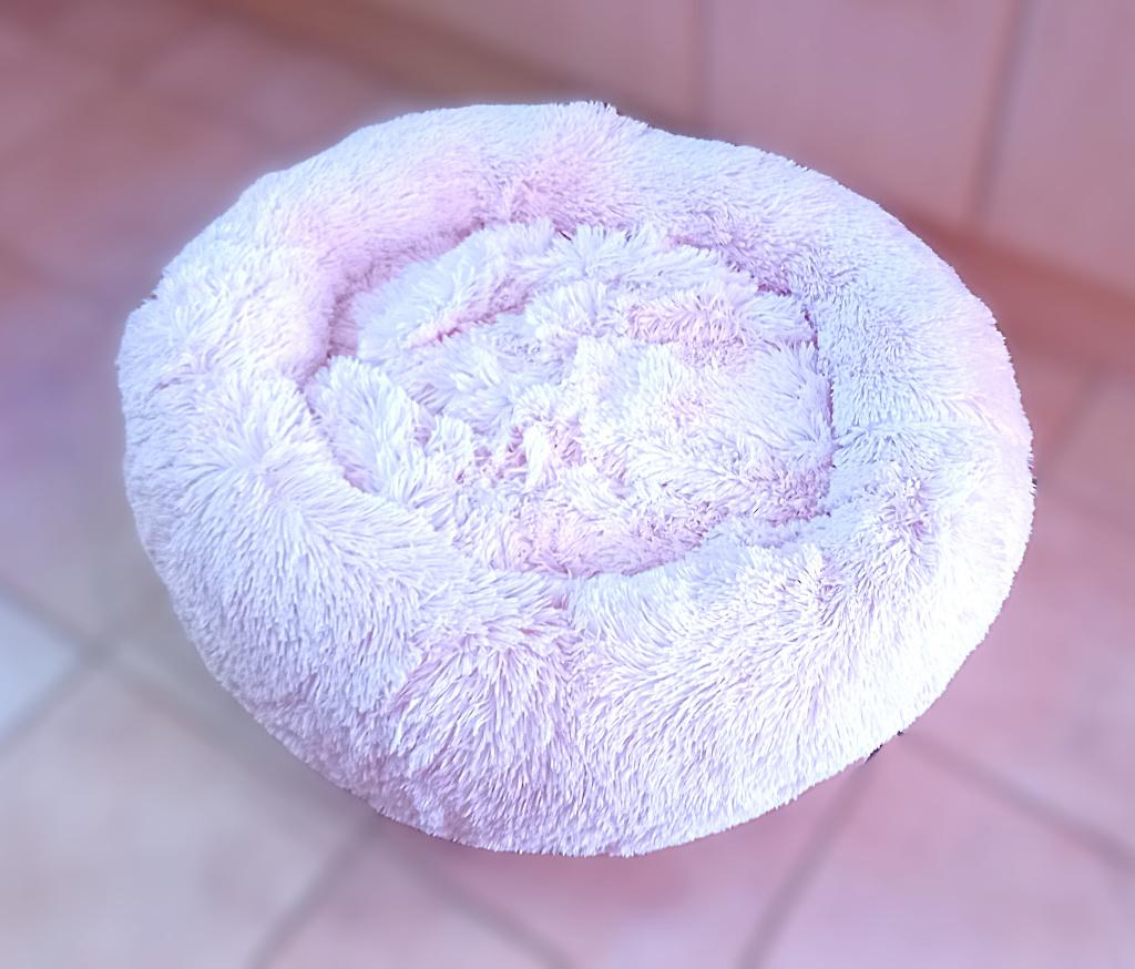 Heerlijke fluffy donutmand roze - Large - 70 cm, Ophalen of Verzenden, Pluche