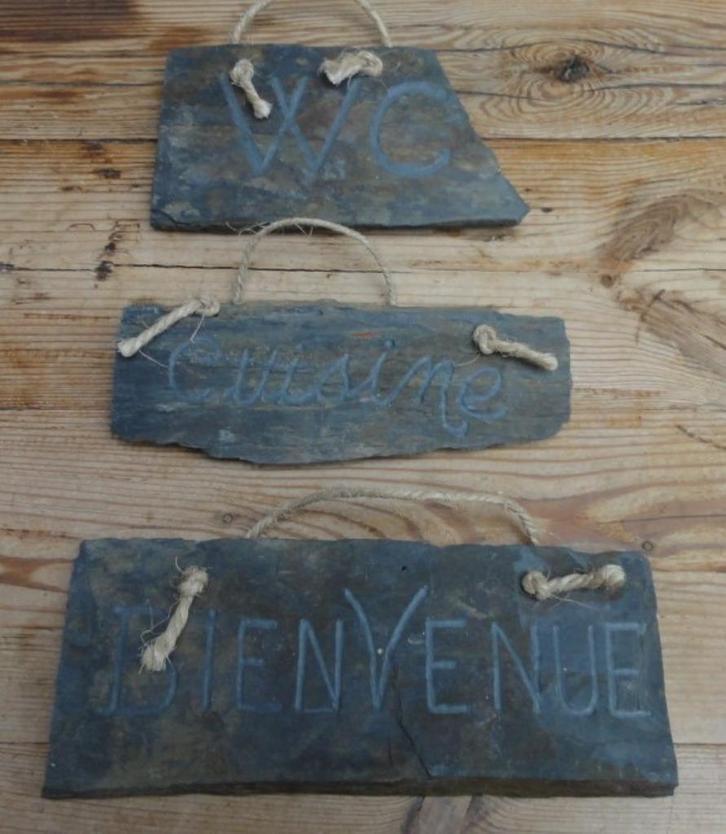 SALE Franse leistenen deurplaten, WC, CUISINE & BIENVENUE, Ophalen of Verzenden