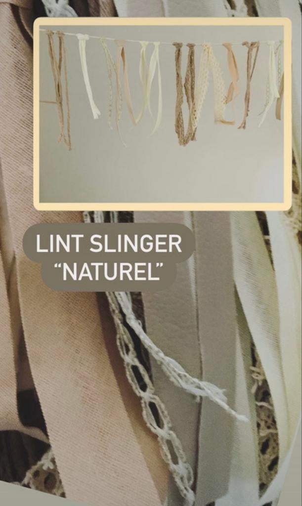 Lint slinger "Naturel", Hobby en Vrije tijd, Feestartikelen, Ophalen of Verzenden, Gebruikt, Versiering, Overige
