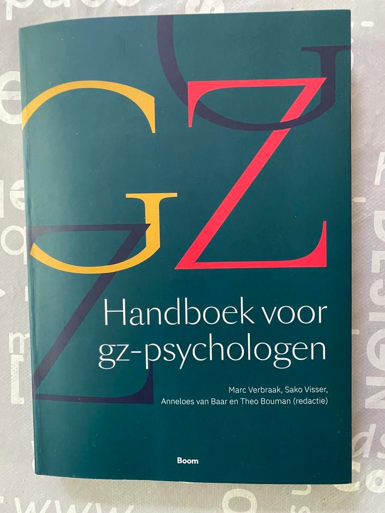 Handboek voor GZ-Psychologen, Ophalen of Verzenden, Alpha, Nieuw, HBO
