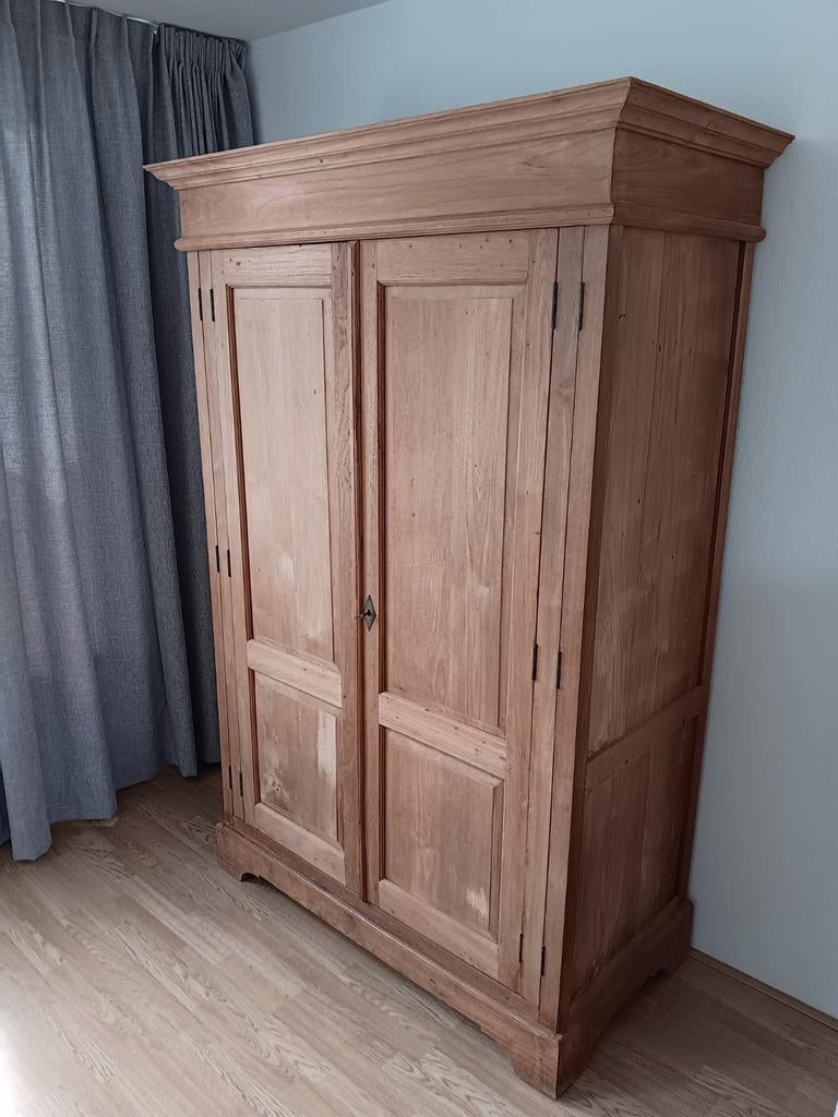 Teakhouten computerkast / bureaukast, Ophalen, Gebruikt, 70 tot 120 cm, Teakhout