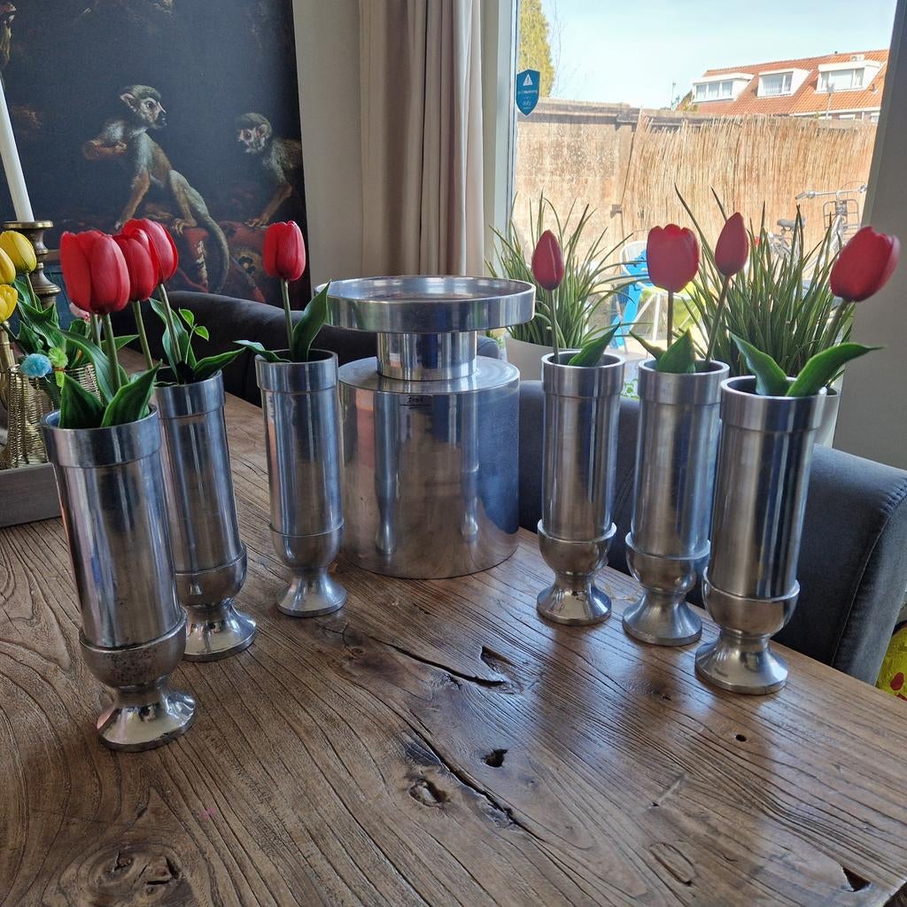 Brasserie & Boom vaasjes en kandelaar BOB, Ophalen of Verzenden, Overige kleuren, Overige materialen, Minder dan 50 cm