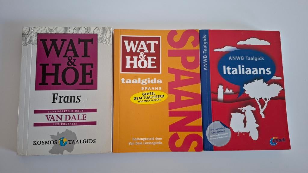 Taalgidsen Spaans, Italiaans en Frans, Ophalen of Verzenden, Zo goed als nieuw, Non-fictie