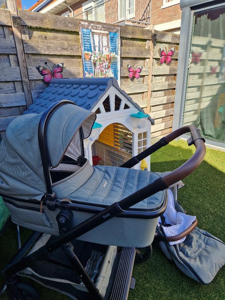 Kinderwagen, Zo goed als nieuw, Combiwagen, Verstelbare duwstang, Ophalen