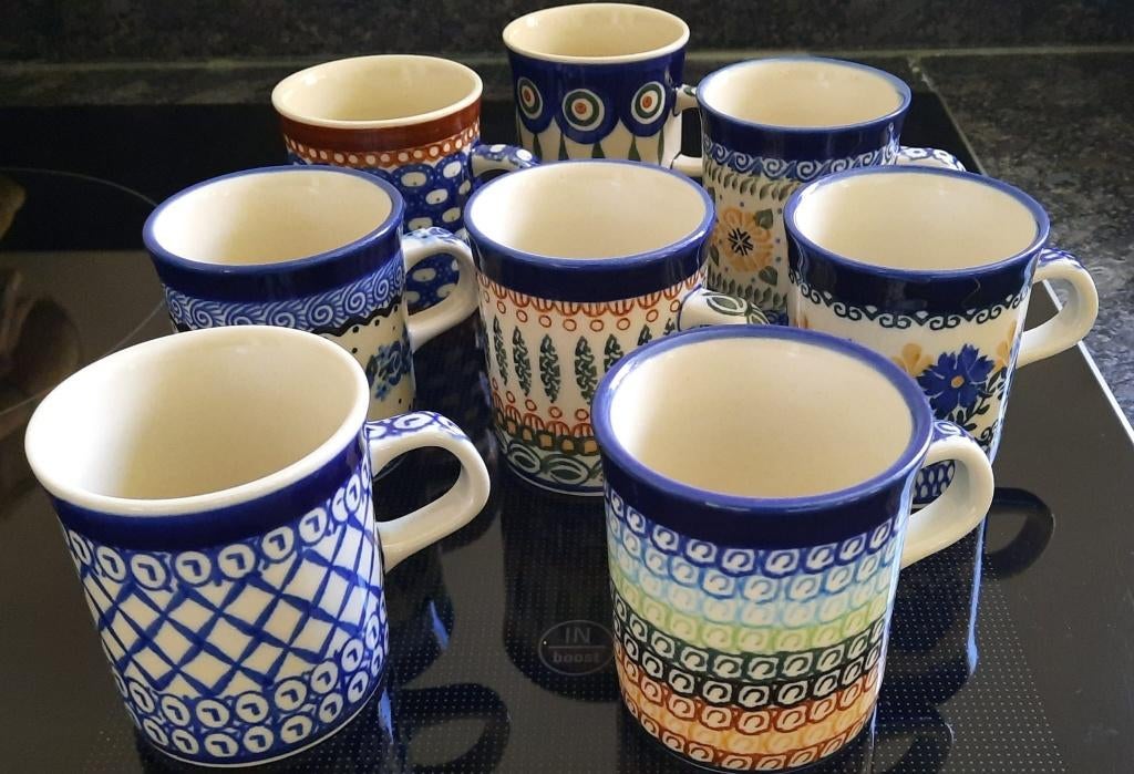 Pools aardewerk servies - bunzlau castle, Ophalen, Gebruikt, Overige typen, Overige stijlen