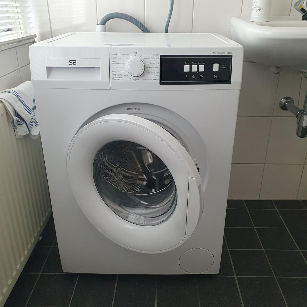 Wasmachine SB3534 6 kg - 8 mnd oud, Witgoed en Apparatuur, Wasmachines, Ophalen, 1200 tot 1600 toeren, 4 tot 6 kg, Handwasprogramma