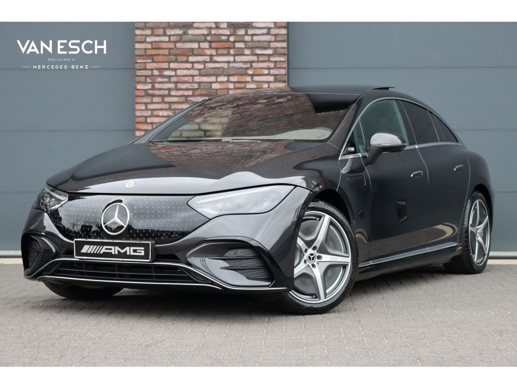 Mercedes-Benz EQE 350+ AMG Line Premium+ 96 kWh | Hyperscree, Achterwielaandrijving, Gebruikt, Zwart, Parkeerassistent