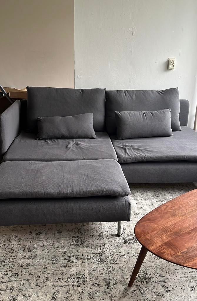 Ikea bank Söderhamn grijs, Ophalen, Ikea Söderhamn, Gebruikt, 100 tot 125 cm