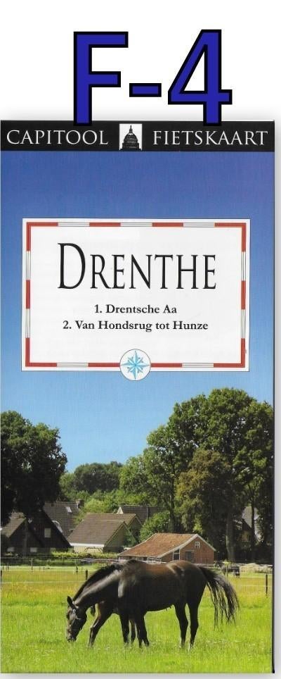 F4 Fietskaart Drenthe Drentsche Aa / Van hondsrug tot Hunze, 2000 tot heden, Ophalen of Verzenden, Nederland, Landkaart