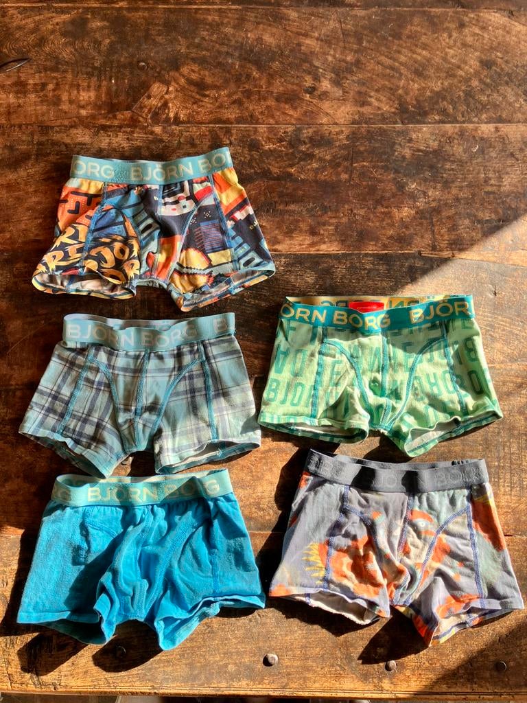 Bjorn Borg boxershorts 5x mt 122-128 en 1x 134-140, Ophalen of Verzenden, Gebruikt, Jongen, Nacht- of Onderkleding