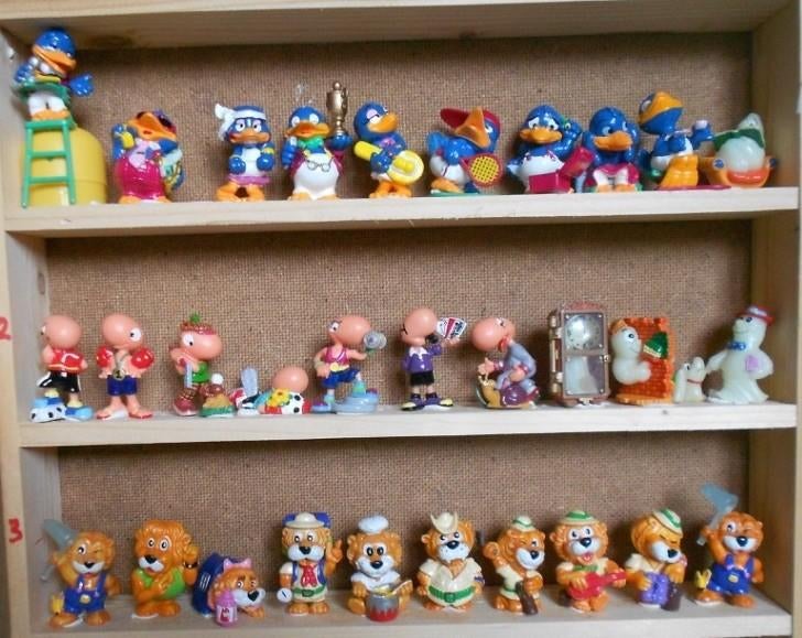 Hardplastic FIGUREN = Kindersurprise Ferrero = zie foto's, Ophalen of Verzenden, Zo goed als nieuw, Overige typen