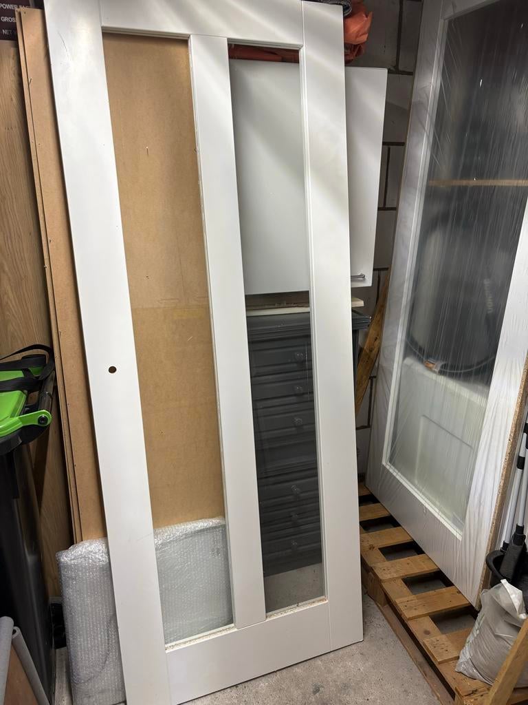 Deur Lundia deurmodel Frederique/ 2 deuren., Ophalen, 80 tot 100 cm, Binnendeur, Nieuw