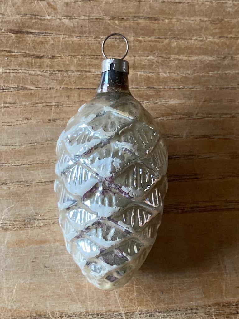 Vintage kerstbal dennenappel, Ophalen of Verzenden, Zo goed als nieuw