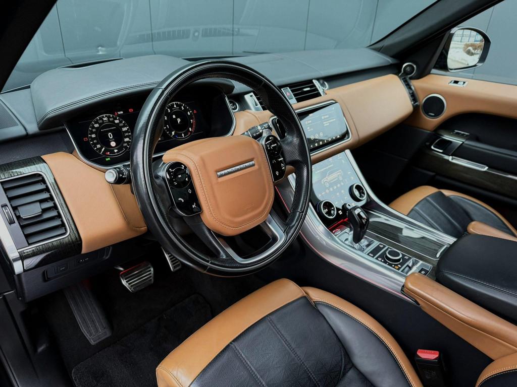 Land Rover Range Rover Sport 5.0 V8 SC Autobiography Dynamic, Auto's, Land Rover, Automaat, Zwart, Leder, Bedrijf