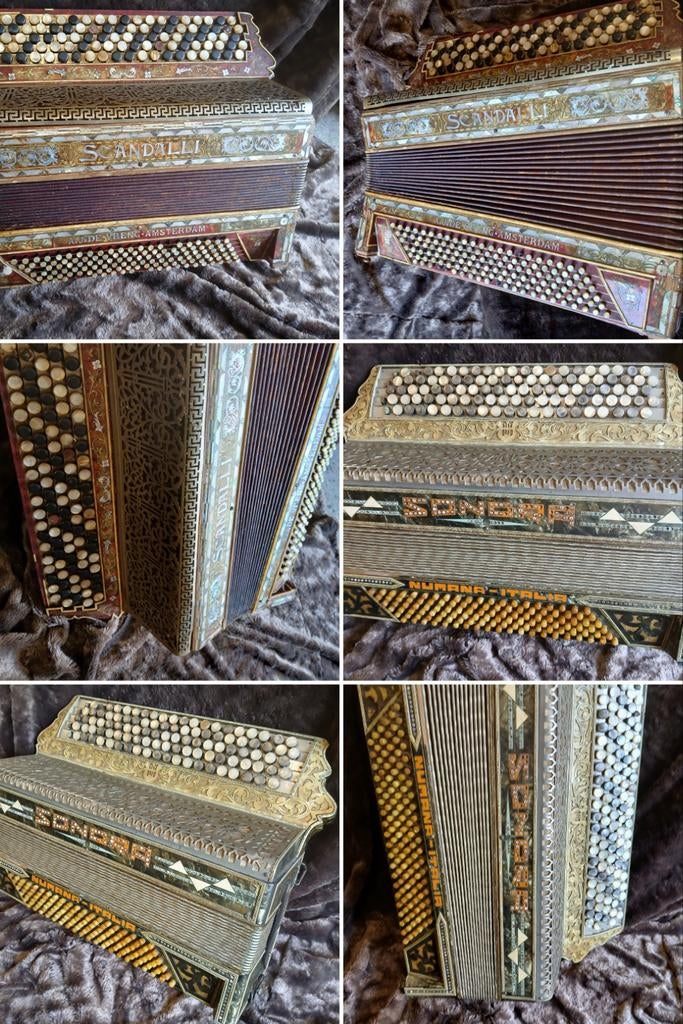 2x ANTIEKE KNOPACCORDEN BJ 1910 B GRIFF, Muziek en Instrumenten, Accordeons, Ophalen, Gebruikt, Overige merken