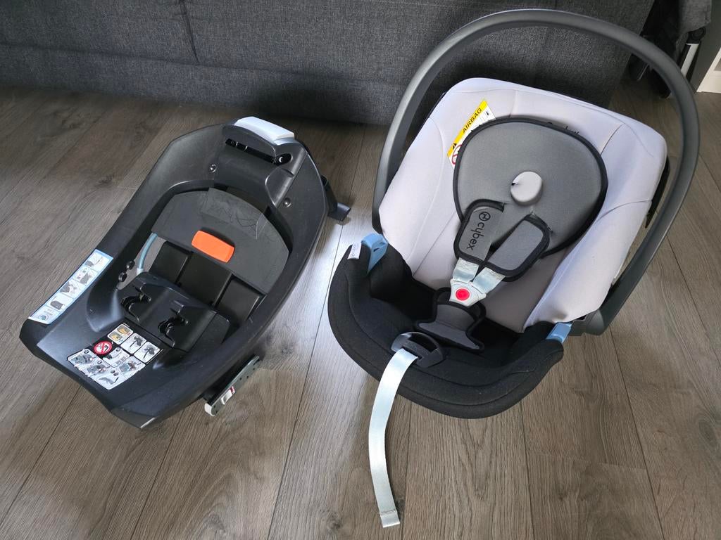 Cybex Aton met Base 2-Fix voor auto's met of zonder isofix., Ophalen of Verzenden, Gebruikt, Overige merken, Autogordel of Isofix